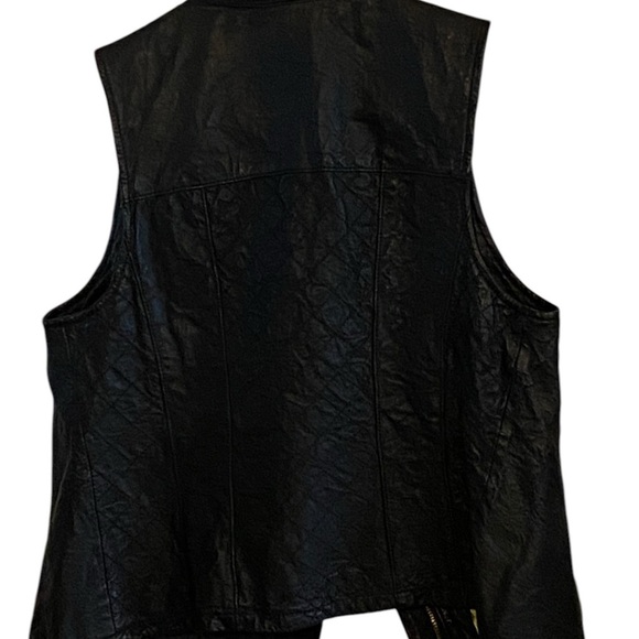 Rachel Roy Black leather moto vest Jacket edgy rocker Fall
Steampunk - Picture 5 of 11